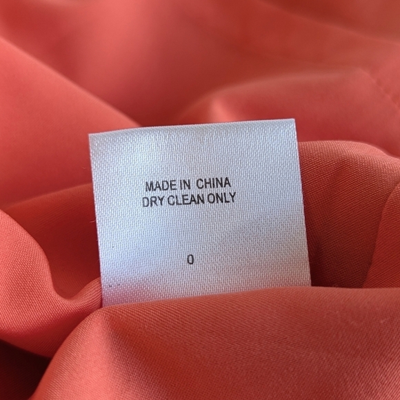 Sachin+Babi One-Shoulder Lapel Sleeveless Mini Dress Coral Gray Stripe - sz 0 - Picture 8 of 12